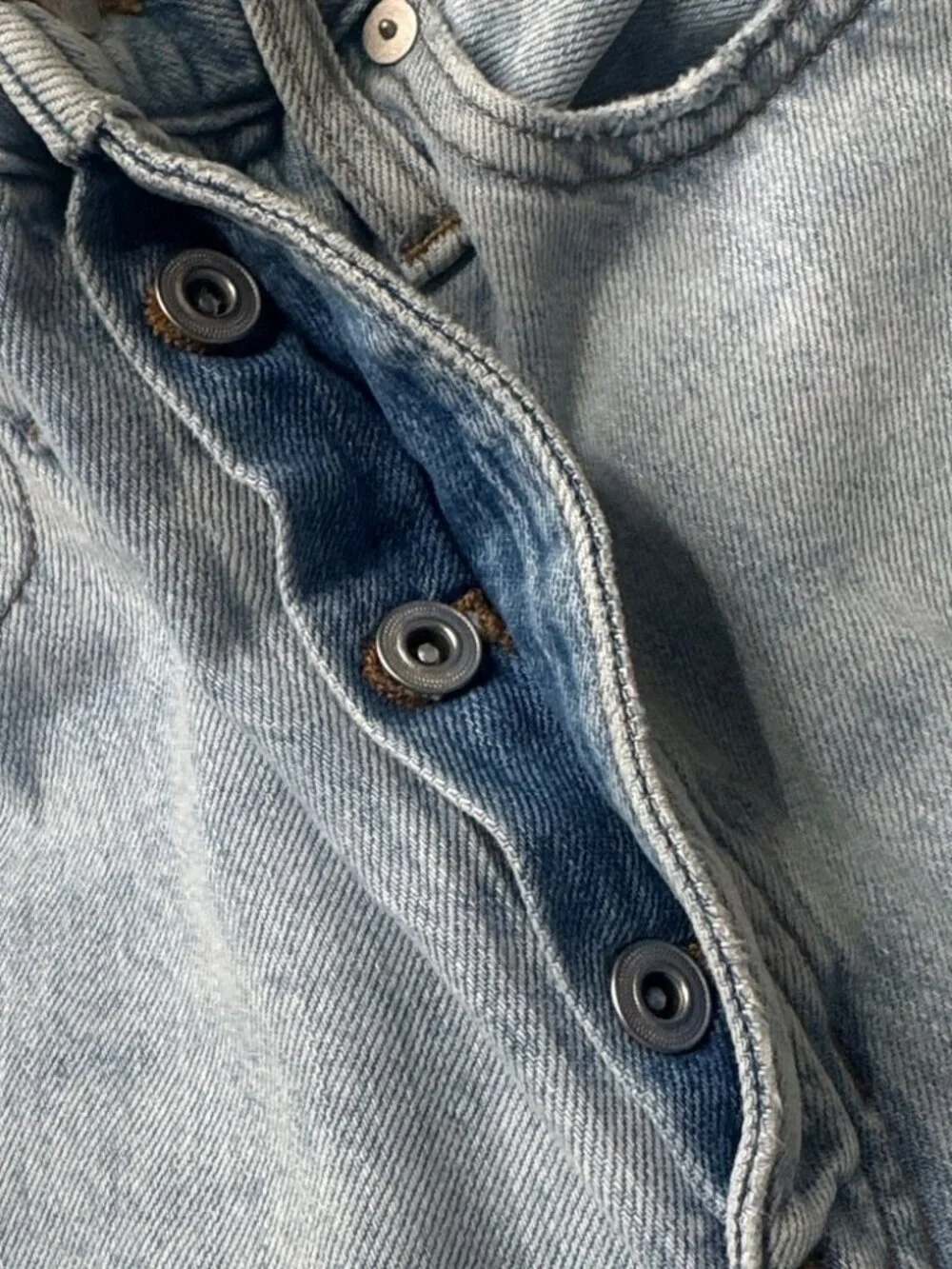Madewell The Dadjean in light Blue Wash: Ripped Edition Sz 27 - Picture 2 of 10